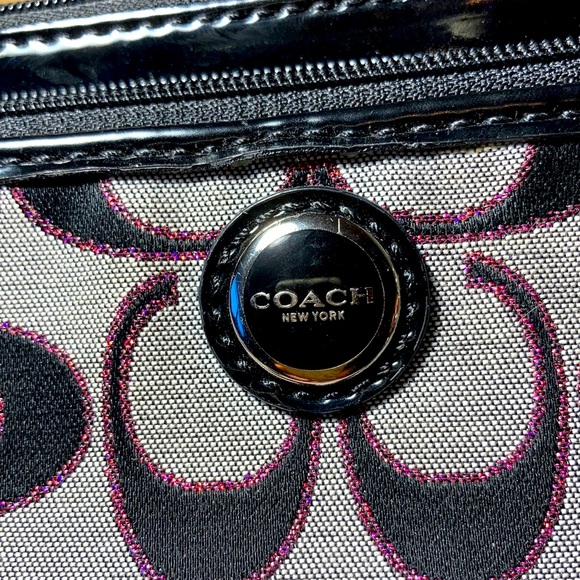 Coach Wristlet | Black and Glittery, Sparkly Pink! - Picture 2 of 3